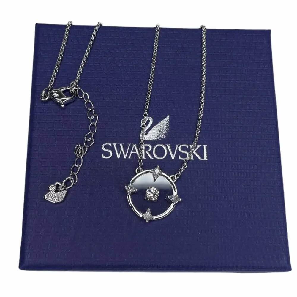 Swarovski North Necklace - White Rhodium Plating